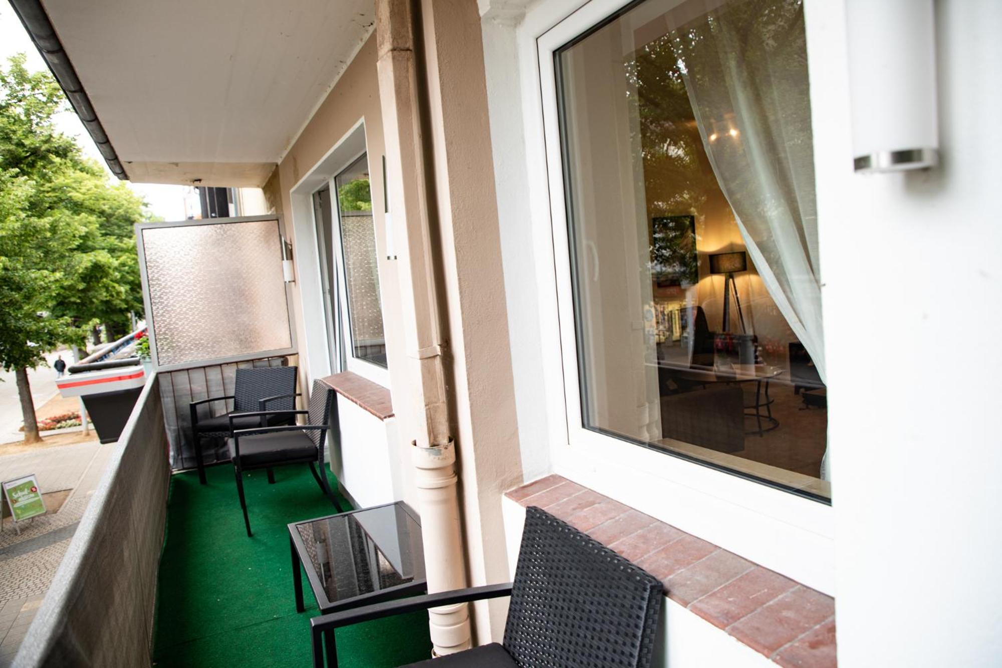 Me Living Bad Pyrmont Innenstadt 10 Meter Balkon 외부 사진